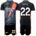 Arsenal David Raya #22 Keeper Tredjedraktsett Barn 2024-25 Kortermet (+ Korte bukser)